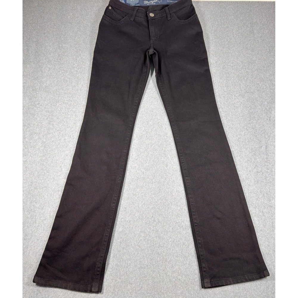 Wrangler Willow Ultimate Riding Jeans Women's 7/29x36 Black NWT Mid Rise Bootcut